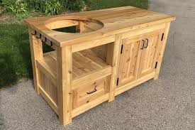 big green egg grill cabinet