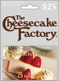 Cheesecake Factory 25 Gift Card The Cheesecake Factory 25 Best Buy