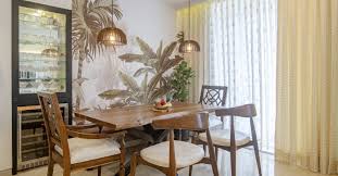 30 x 84 x 38 *dining table dimensions: Modern Tropical Living Room Reveal One Brick At A Time