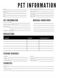 Maybe you would like to learn more about one of these? Pet Information Printable List Tracker Planner Health Records Etsy Pet Care Printables Pet Sitting Business Dog Grooming Salons