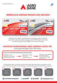 Artikel kami di pemberitahuan hari ini semak baki akaun bsn online (mybsn) 2020 membawakan anda panduan ringkas yang mudah difahami buat. Kad Agro Visa Debit I Agrobank