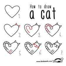 You'll have a cute looking dolphin drawn …. The Love Cats Valentines Day Drawing Valentine Drawing Valentines Day Cat