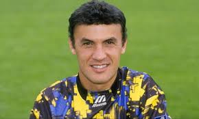 Who was the first footballer to be worth their weight in gold?