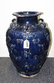 Vietnamese Cobalt Glazed Pottery Trade Jar 19th Century Blue And White Ceramics Late 15th Early 16th Centur Pottery Jars Glazes For Pottery Chinese Pottery