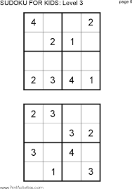 Modern sudoku became mainstream in the 1980s and remains one of the most popular logic puzzles in the world. Free Kid Sudoku Puzzle Level 3 Page 6 Okul Okul Oncesi Oyun