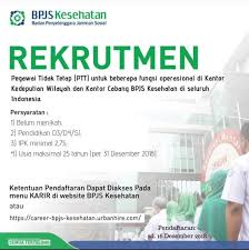 Menjadi satpol pp mungkin salah satu impian kamu. Rekrutmen Bpjs Kesehatan Ptt 2019 Wilayah Kalimantan Exp 16 Dec 18 Alumni Karir