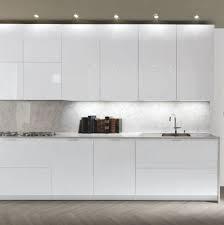 Frameless White High Gloss Doors For A Sleek Modern Look Cucine