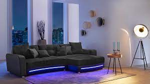 See all our products learn more about us Wohnlandschaft Laredo Sofa Schwarz Mit Led Und Soundsystem