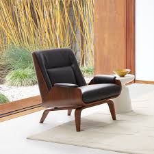 Contemporary leather armchair contain special features such as buckles and straps, cushioned back support, and attachable trays to make them the perfect option for parents to choose. Paulo Bent Ply Leather Chair
