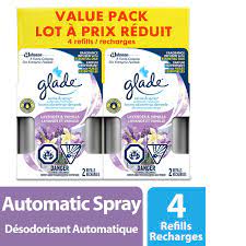 Glade Sense Spray Automatic Air Freshener Refill Lavender Vanilla 4 Refills Walmart Canada
