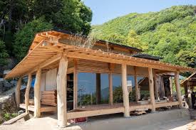 A hip is the angled ridge formed by two adjoining planes. Building A Timber Frame Engawa In Osakikamijima Island