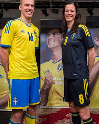 In 2016 game season, their home jersey in a light blue white, away jersey in navy blue. New Adidas Sweden Kit 2013 2014 Sweden Home Away Jerseys 13 14 Football Kit News