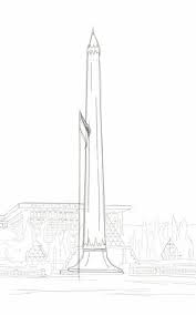 Gambar untuk anak tk tema pekerjaan terlihat keren. Tugu Pahlawan Surabaya Indonesia Surabaya Teknik Menggambar Gambar