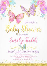 Butterfly Baby Shower Invitation Girl Baby Shower Zazzle Com Butterfly Baby Shower Butterfly Baby Shower Invitations Baby Girl Shower Themes