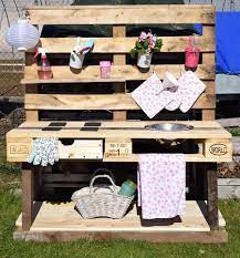 Matschküche selber bauen mit der anleitung von hornbach: Diy Matschkuche Elas Dekoideen