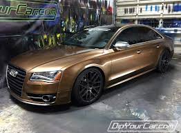 Additionally, plasti dip is relatively inexpensive, whether applied by a professional or done as a diy project. Audi A8 Dip Your Car Plasti Dip Brown Copper Audi A8 Plasti Dip Car Car Projects