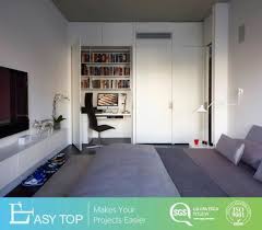Putting your bed in the center will give your small bedroom layout symmetry so you can make the most of your space. China Storage Closet Unit Commercial Laminate Finish Bedroom Wall Wardrobe Design With With Study Desk China Wardrobe Sliding Door Fittings Wardrobe Doors