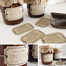 Ces Etiquettes Sont Disponibles Sur Mon Blog Ainsi Que D Autres Collections These Labels Are Availabl Embalagem Artesanal Etiqueta Para Geleia Potes De Doces