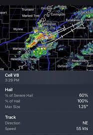 HUGE hail in Olive Branch, MS. Some...
