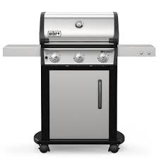 Weber Spirit S 315 3 Burner Propane Gas Grill In Stainless Steel 46502001 Propane Gas Grill Grilling Stainless Steel