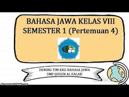 We did not find results for: Materi Bahasa Jawa Kelas 8 Semester 1 Cerkak Part 2 Youtube