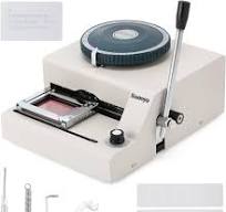 Amazon.com : Huanyu PVC Card Embosser 68 Characters Manual ...