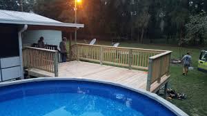 A factory direct fiberglass swimming pool manufacturer in florida. Aboveground Pool Installation St Petersburg Home Facebook