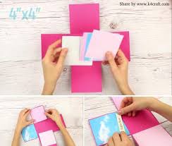 Create a card that bursts open — literally! Diy Exploding Box For Beginners Step By Step Tutorial K4 Craft Diy Exploding Box Card Making Ideas For Beginners Exploding Box Card