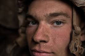 U.S. Marine Corps Lance Cpl. Carl Baxter, a combat