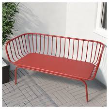 Brusen 3 Zitsbank Buiten Rood Ikea Ikea Buitenbanken Bank Ikea