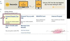 Pastikan pelan prepaid digi support transfer 2. Cara Topup Online Guna Maybank2u Maxis Celcom Digi Umobile Etc Sayidahnapisahdotcom