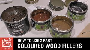 coloured 2 part wood fillers