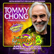 It is with great pleasure we finally welcome the Iconic @heytommychong to  @theastronomicon!!! Moving to Ann Arbor during hash bash could only mean  that Tommy Chong would have to join the party