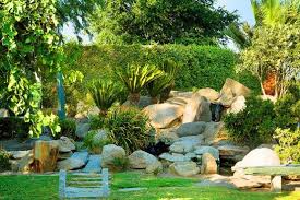 Farm House With Japanese Garden By Frank Lloyd Wright Home Garden Design Garden Design Rock Garden