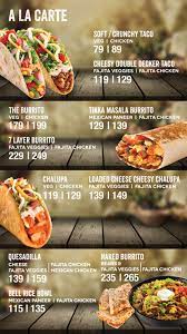 Each experience is a new main item and other changes as well in drinks, menu items, special deals, etc. Taco Bell Menu Menu For Taco Bell Mysore Mysore