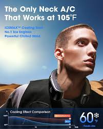 RANVOO No.1 Cooling A/C AICE 3 AI Neck Air Conditioner 7000mAh 30H  [Full-body Cooling/Heating] for All Seasons [Health Monitor] Personal Neck  Fan Cooler Heater Rechargeable Wearable Music Call Gift : Home & Kitchen