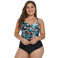Women S High Waist Swimsuit Two Piece Plus Size Bathing Suits Plus Size Bikini Swimsuits High Waisted Plus Size Swimwear