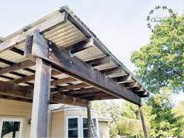 Discover 27 pergola design ideas that will inspire you to get your project going. Diy Covered Pergola Makeover Soon To Be Charming