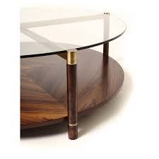 Mit dem couchtisch (rund) in grau und schwarz zieht eleganz bei ihnen ein. Moderner Couchtisch Raj Galiatea Holz Glas Rund