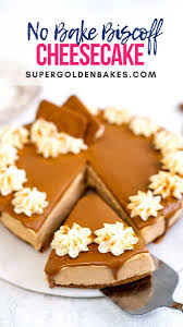 Easy Biscoff Cheesecake No Bake Supergolden Bakes Biscoff Cheesecake Baking Cheesecake Recipes