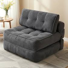 Folding Sofa Bed Grey