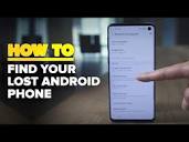 How to find your lost Android phone - YouTube