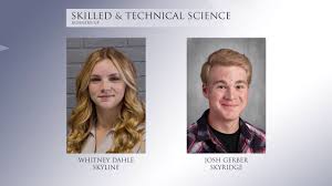 Congratulations to our two Sterling Scholars from #ASD! Congratulations to  Taryn Marriott from @lphsknights, Sterling Scholar for Business and  Marketing; and to Jack Porter from @pleasantgrovehighschoolvikings,  Sterling Scholar for Vocal Performance! What