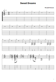 Sweet Dreams Are Made Of This Lyrics Marilyn Manson Sweet Dreams Tabs Marilyn Manson How To Play Sweet Dreams On Guitar Sheet Online In 2020 Guitar Sheet Music Guitar Tabs Songs Guitar Sheet