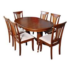 Update your dining décor with the. Dimensions 6 X 3 Feet Teak Wood Oval Shaped Wooden Dining Table Set Rs 80000 Set Id 22454232188