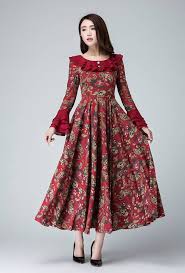 Garden Party Dress Linen Dress Linen Dresses Flower Prom Dress Designer Dresses Indian