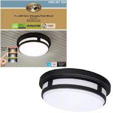 Durable enough for outdoor use, but stylish enough for any room indoors, this flushmount fixture offers reliable performance in any space. Outdoor Flush Mount Lights Outdoor Ceiling Lights The Home Depot