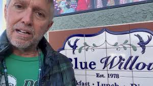 Another breakfast spot! Keeping it LOCAL!!, Just had Sonoran carnitas egg  Benedict!! Wow!, Yes they also serve oatmeal!, Blue Willow