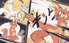 243500 - suggestive, artist:edtropolis, diane foxington (the bad guys), mr.  wolf (the bad guys), canine, fox, gray wolf, mammal, red fox, timber wolf,  wolf, anthro, dreamworks animation, the bad guys, angry, barefoot,