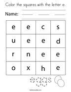 Find more letter tracing worksheets. Letter E Coloring Pages Twisty Noodle